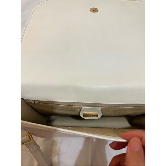 Gucci white Gg canvas and leather cross body bag - Picture 12 of 14